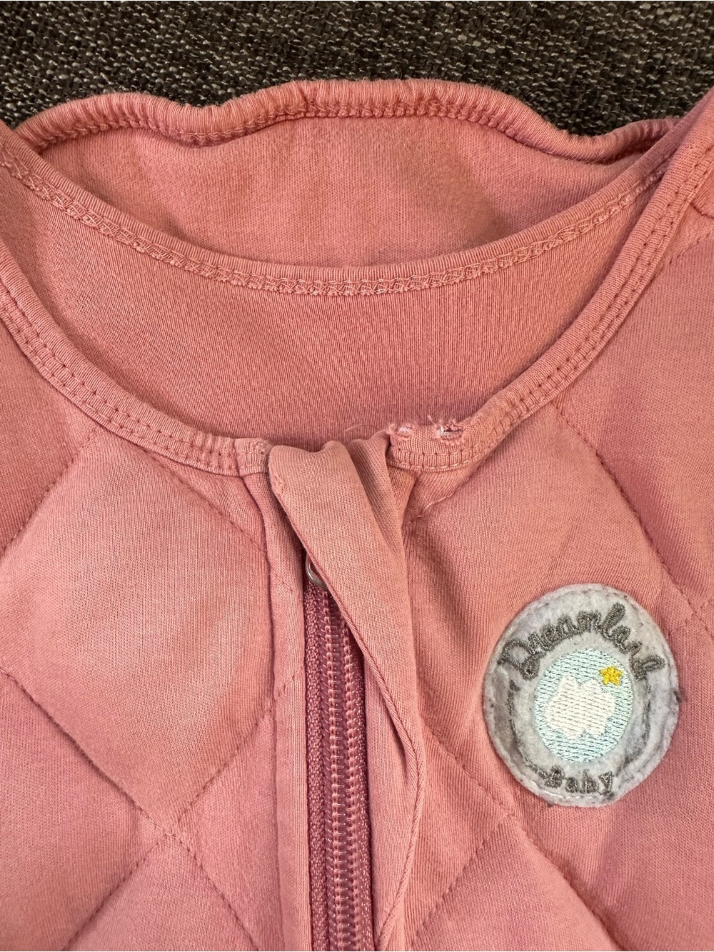 Kids Weighted Quilted Sleep Sack - Dusty Rose - Picture 4 of 6